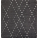 Eko Halı Urban URB 02 Black Grey Etnik Desenlere Sahip Hav Toz Vermez Yumuşak Dokulu Modern Halı