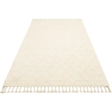 Eko Halı Urban URB 03 White Etnik Desenlere Sahip Hav Toz Vermez Yumuşak Dokulu Modern Halı