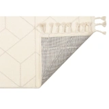 Eko Halı Urban URB 03 White Etnik Desenlere Sahip Hav Toz Vermez Yumuşak Dokulu Modern Halı