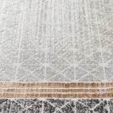 Eko Halı Lisbon New LS 06 Cream Gold Parlak Dokulu Modern Desenli Renkli Metalik Işıltılı Makine Halısı