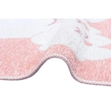 Eko Halı Noa Baby NB 02 Pink Yıkanabilir Çift Taraflı Yumuşak Dokulu İnce Çocuk-Bebek Odası Halısı