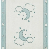 Eko Halı Noa Baby NB 01 Blue Yıkanabilir Çift Taraflı Yumuşak Dokulu İnce Çocuk-Bebek Odası Halısı