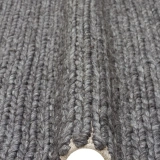 Eko Halı Jade Basketweave Antrasit Naturel Kazak Örgü Desenli El Dokuma Örgü Kilim