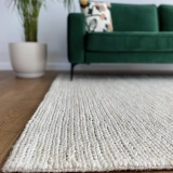 Eko Halı Flatweave Choti White Dekoratif Jüt Kilim