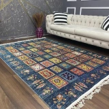 Tuğra Halı Şal 10640 Fırsat Etnik Desenli Modern Kilim