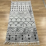 Hoom Rugs Monaco 3022 Siyah Gri İskandinav Halı
