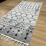 Hoom Rugs Monaco 3022 Siyah Gri İskandinav Halı