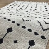 Hoom Rugs Monaco 3022 Siyah Vizon İskandinav Halı