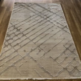 İpek Mekik Halı Gaspara 14770 Gri Modern Salon Halısı