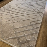 İpek Mekik Halı Gaspara 14770 Gri Modern Salon Halısı