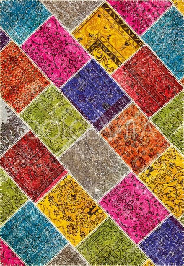 Hoom Rugs Antik Patchwork Multi Cross El Dokuma Kilim