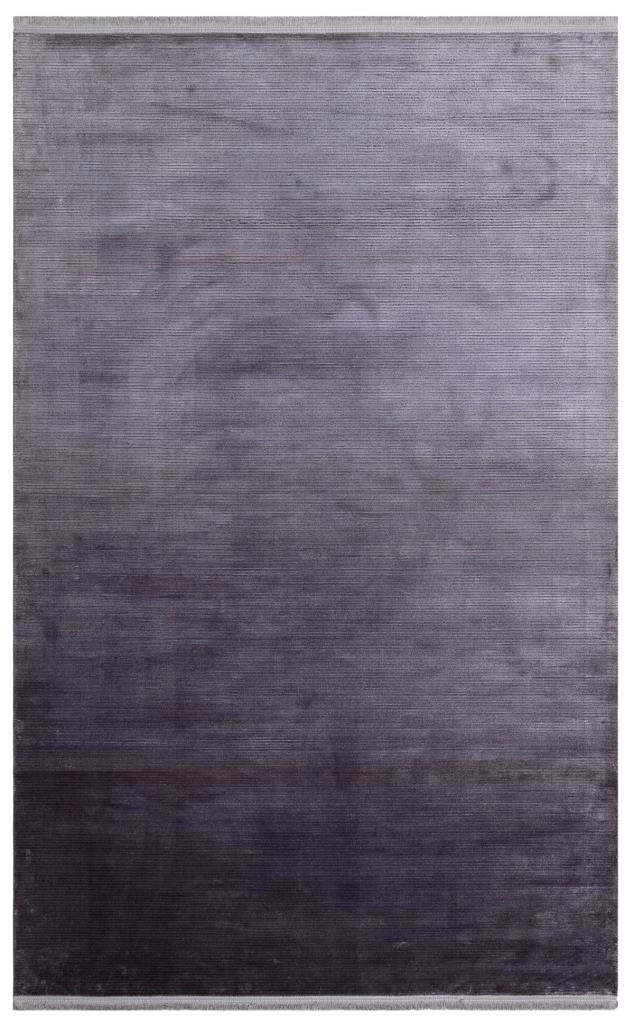 Eko Halı Cordoba Plain DB Plain Dark Grey Parlak Yüksek Alçak Dokulu Modern Makine Halısı