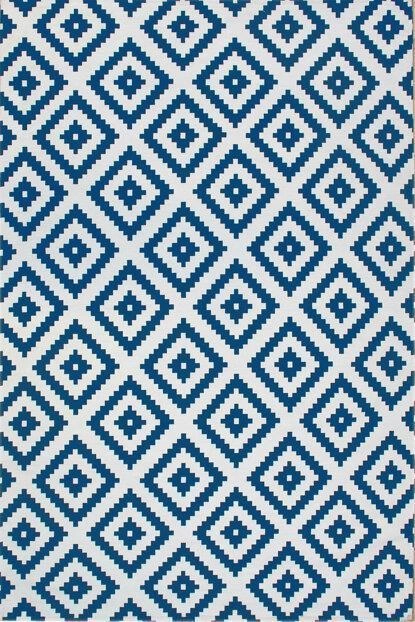 Eko Halı Luna LN 34 White Navy Dekoratif Kilim