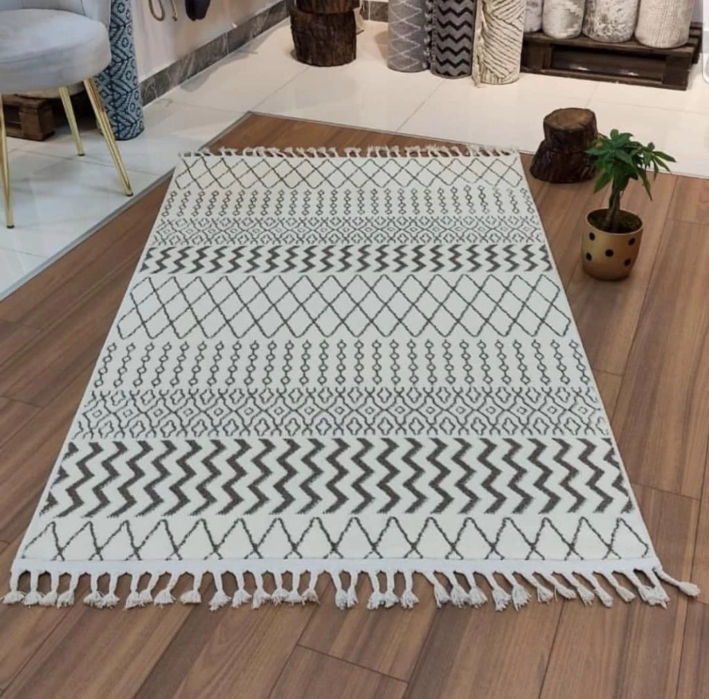 Hoom Rugs El Turco 4952 A Beyaz Kahve Modern Halı