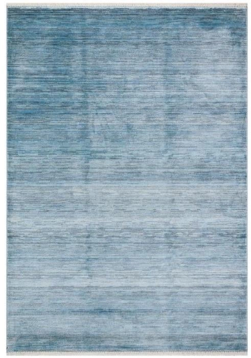 Hoom Rugs York 202 Mavi Tek Renk Desensiz Modern Salon Halısı