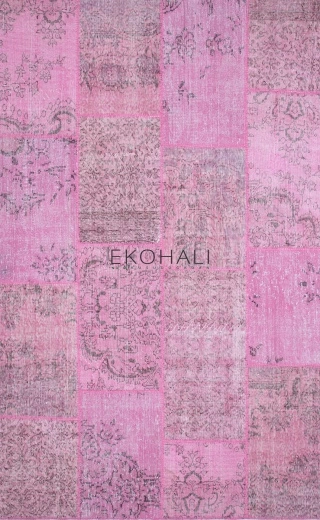 Hoom Rugs Kırkyama 125 Mystic Pink El Dokuma Kilim