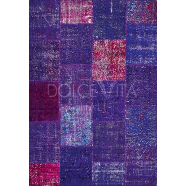 Hoom Rugs Antik Patchwork Mor El Dokuma Kilim