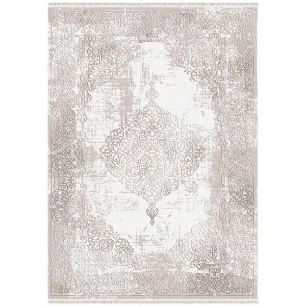 İpek Halı Gaspara 14506 Krem Modern Salon Halısı