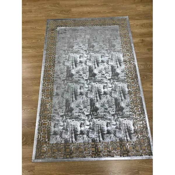 Hoom Rugs Deri Halı 02 Grey Silver Dekoratif Deri Halı