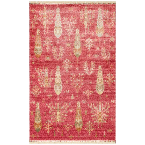 Eko Halı Zara ZR 08 Kırmızı Sonbahar Modern Uşak Halısı