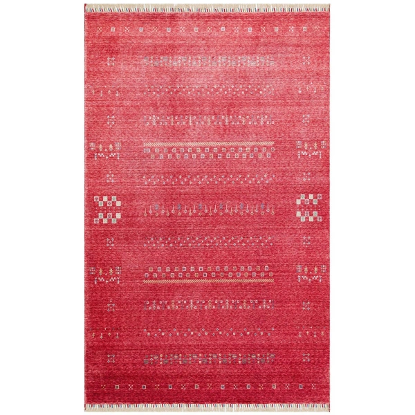 Eko Halı Zara ZR 06 Kırmızı Modern Uşak Halısı