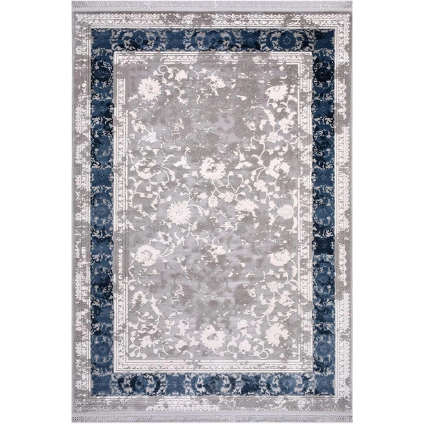 İpek Halı Blossom 13607 Mavi Klasik Salon Halısı