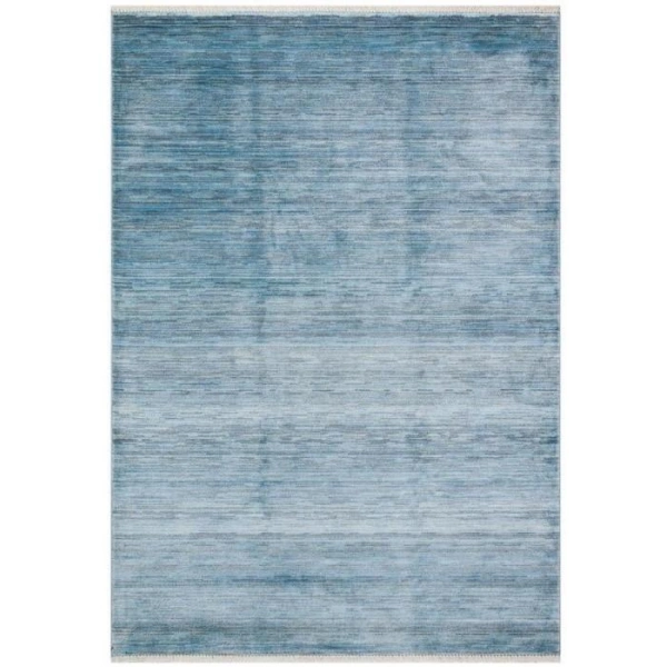 Hoom Rugs York 202 Mavi Tek Renk Desensiz Modern Salon Halısı