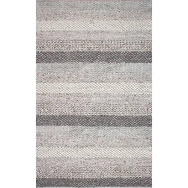 Eko Halı Jade Langdon Naturel Kazak Örgü Desenli El Dokuma Örgü Halı