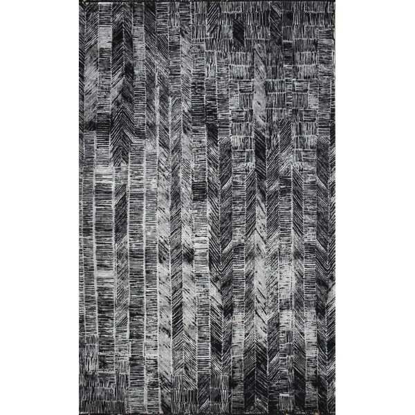 Eko Heritage 662 Black Modern Özel Tezgah Halısı