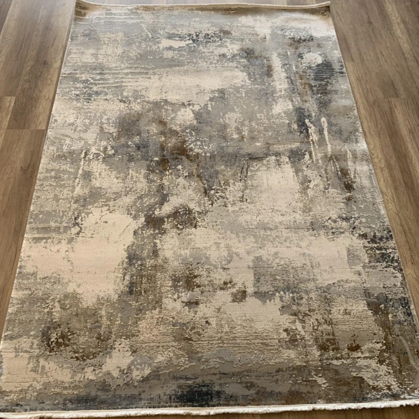 Hoom Rugs Association 63320 Koyu Gri Modern Salon Halısı