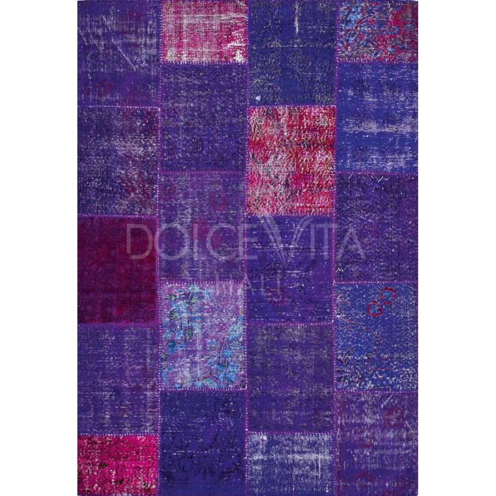 Hoom Rugs Antik Patchwork Mor El Dokuma Kilim