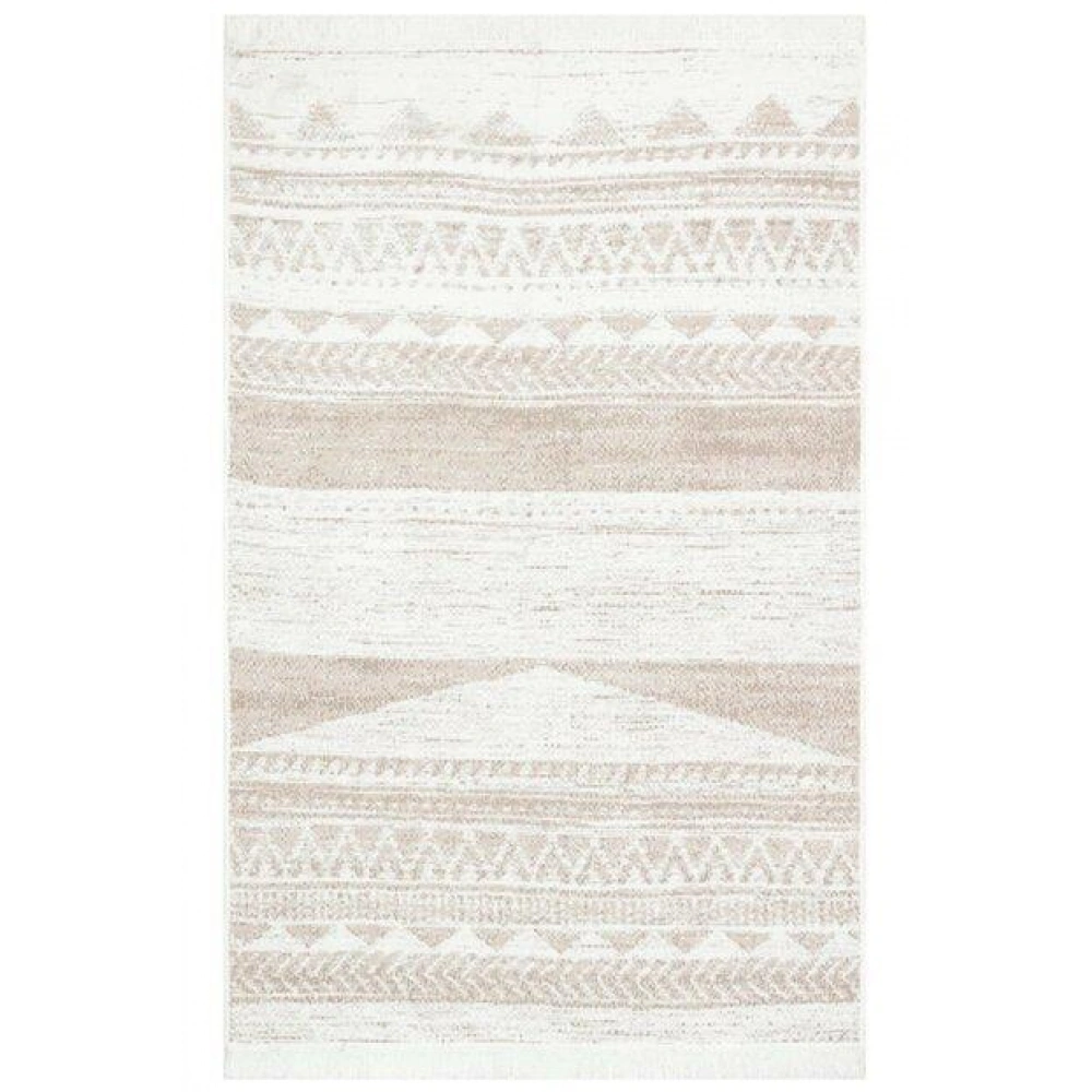 Eko Hali Arya Ar 06 Natural Yikanabilir Pamuk Cift Tarafli Kilim