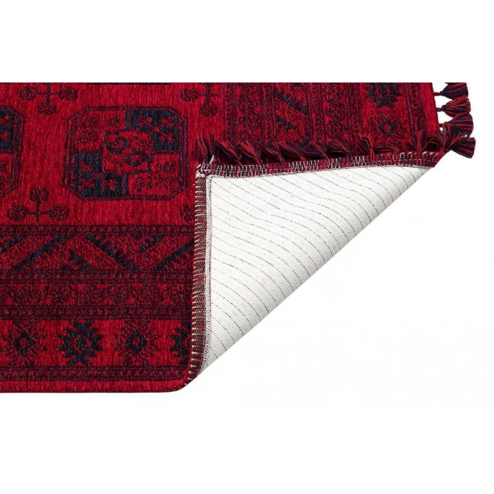 Eko Hali Buhari Bhr 01 Red Dekoratif Kilim