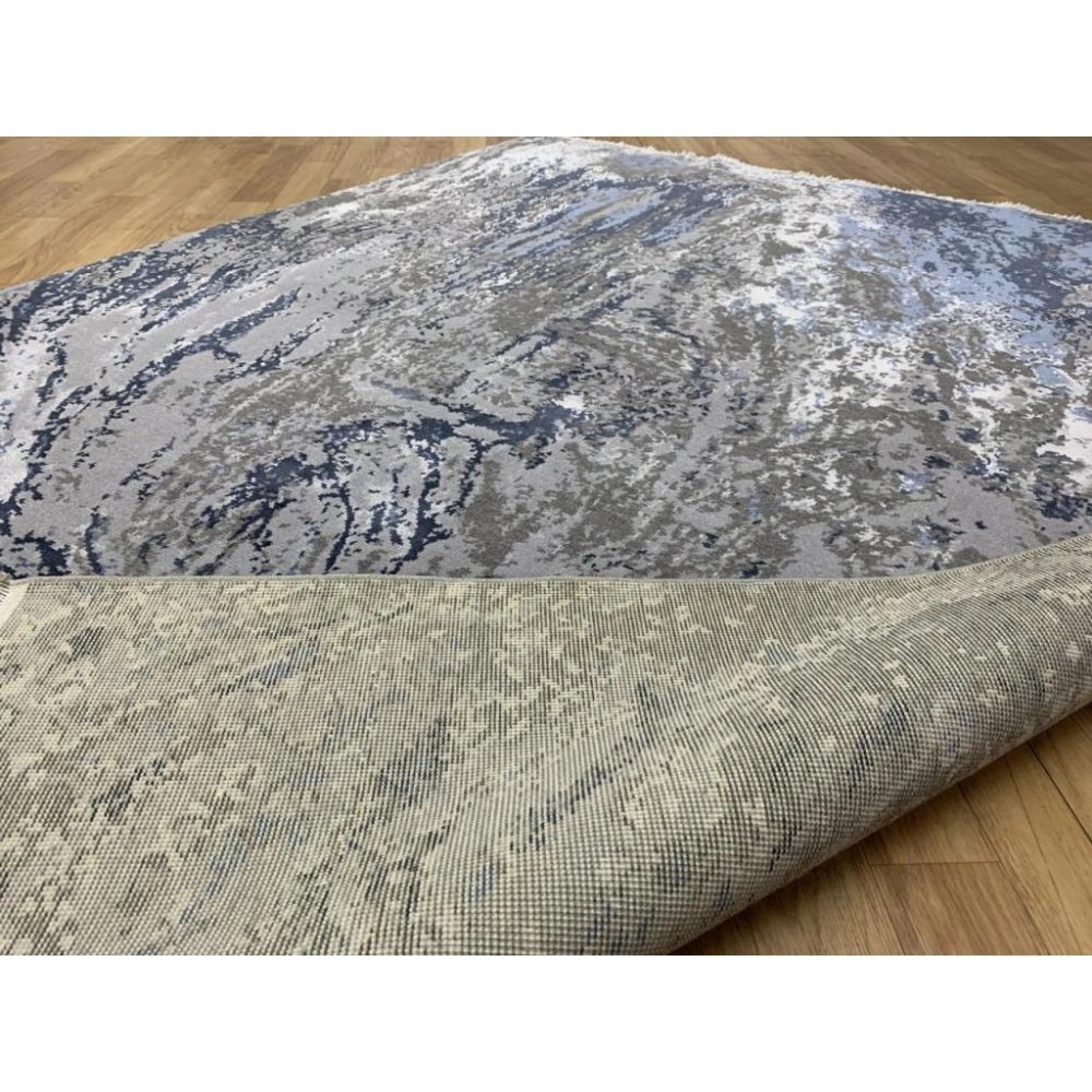 Eko Halı Heritage 626 Grey Blue Modern Bambu Özel Tezgah Halısı