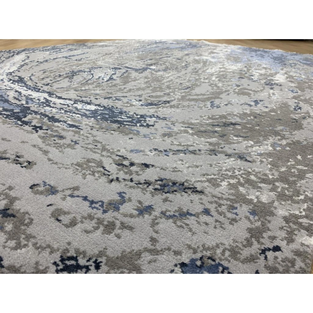 Eko Halı Heritage 626 Grey Blue Modern Bambu Özel Tezgah Halısı