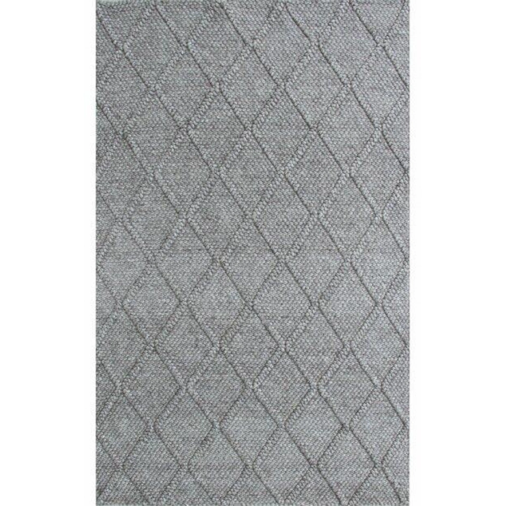 Eko Halı Jade Diamond Grey XW Naturel Kazak Örgü Desenli El Dokuma Örgü Halı