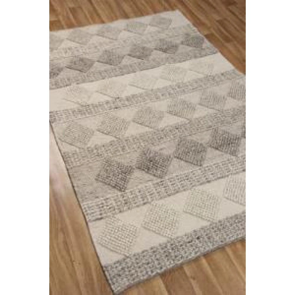 Eko Halı Jade Jd 01 Natural Naturel Kazak Örgü Desenli El Dokuma Örgü Kilim