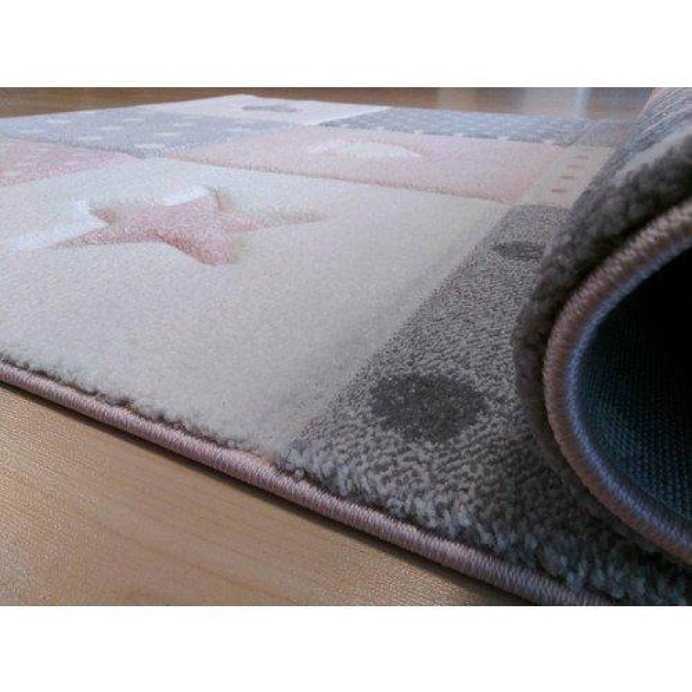 Eko Halı Kids Kds 05 Grey Pink Çocuk Halısı