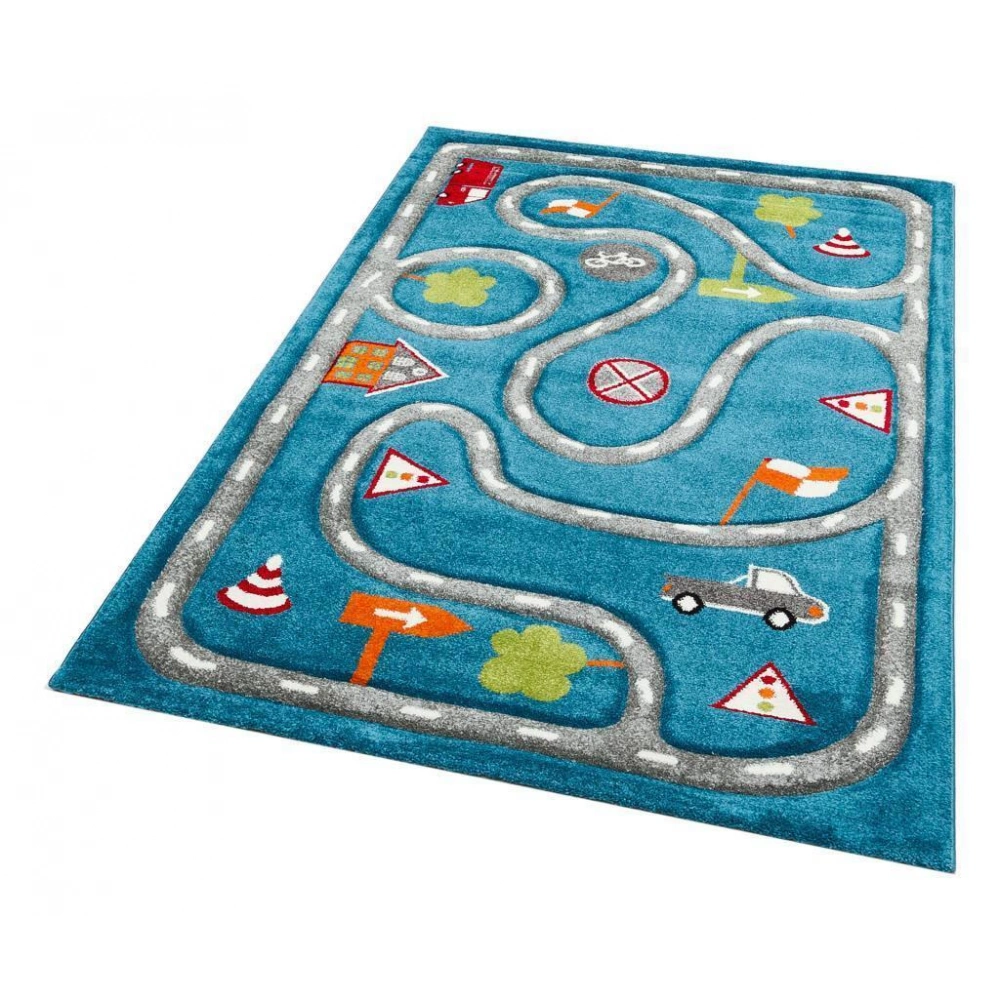 Eko Halı Kids KDS 19 Blue Grey Çocuk Halısı