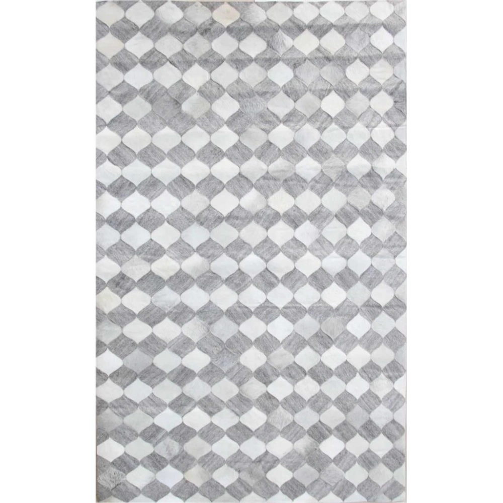 Eko Halı Tabac 900427 XW Grey El Dokuma Deri Halı