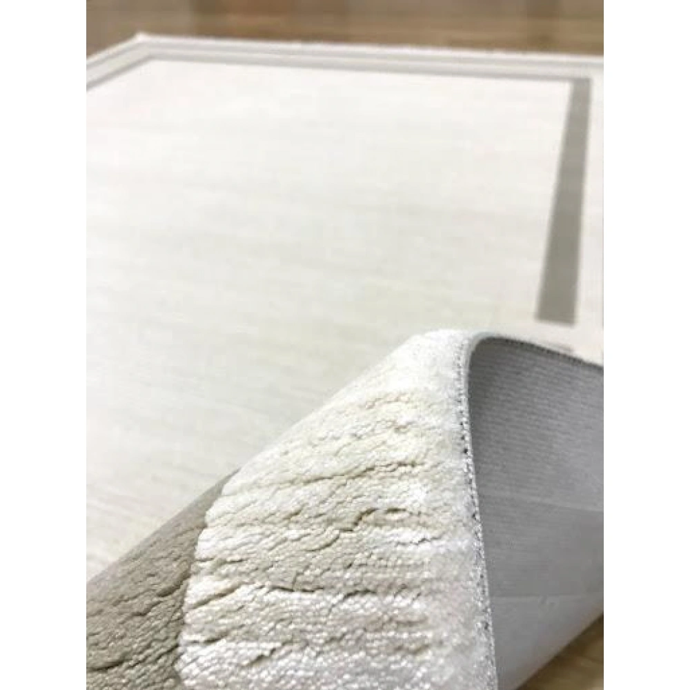 İpek Halı Sardes 6141 A Bej Çerçeveli Modern Salon Halısı