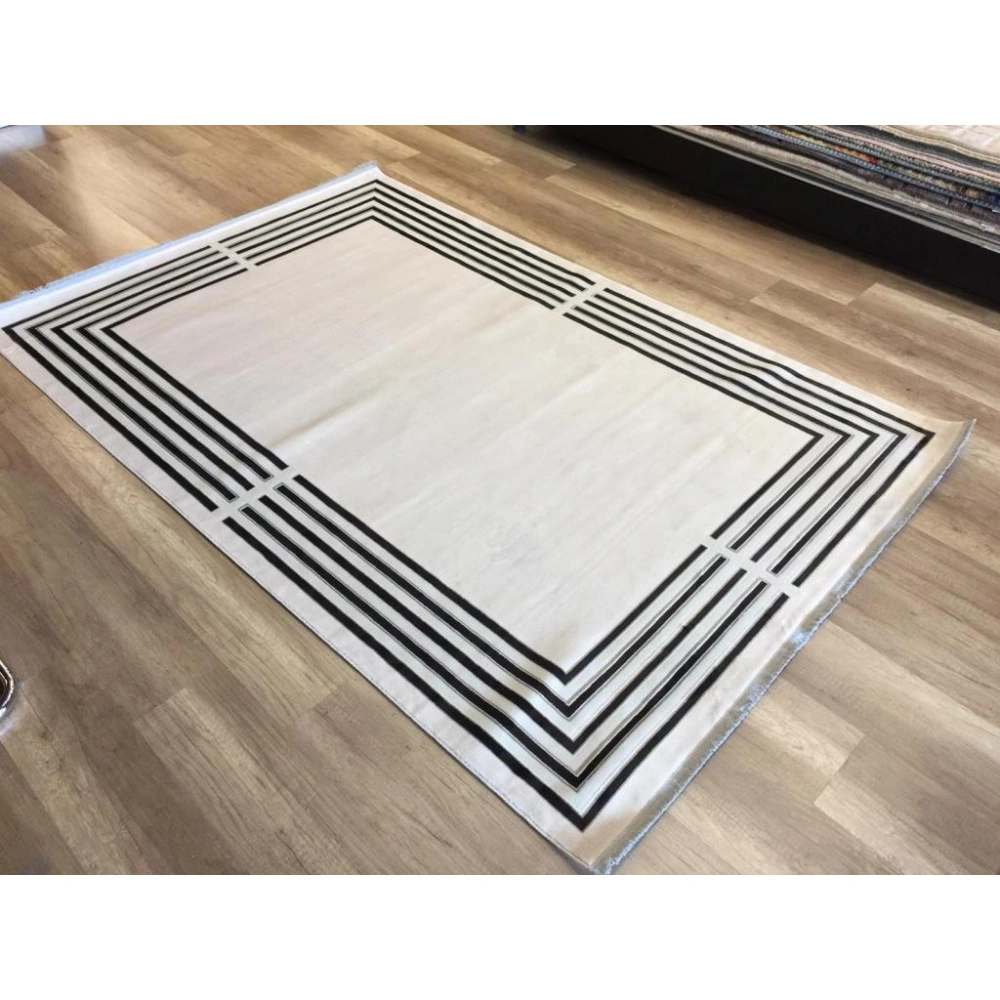 Hoom Rugs Marsala 7709 B Optik Siyah Modern Salon Halısı