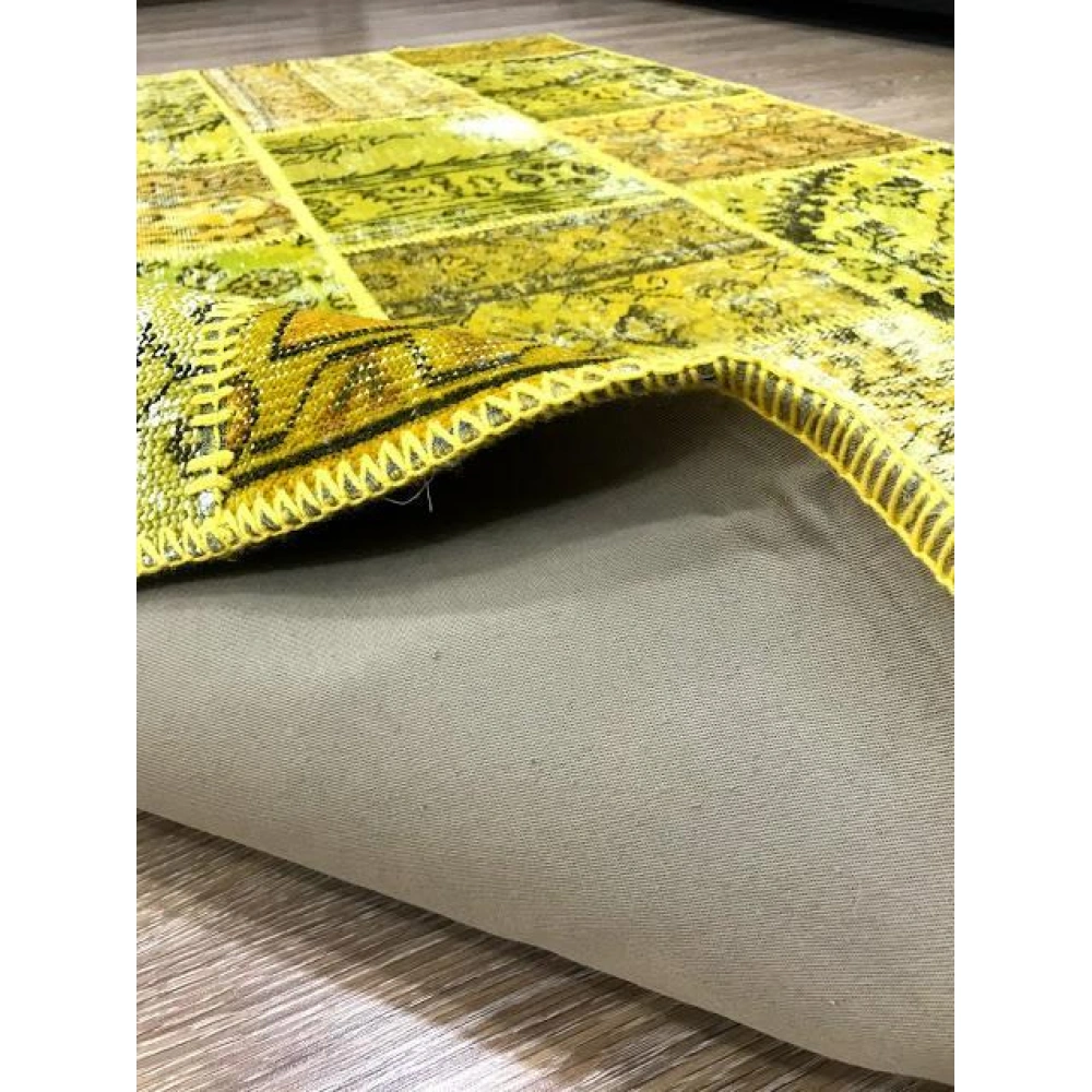 Hoom Rugs Patchwork Sarı KB El Dokuma Kilim