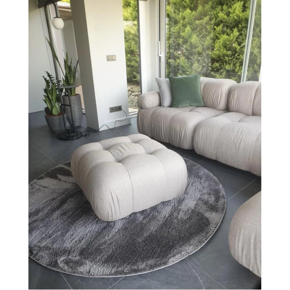 Hoom Rugs Shaggy 1006 Gri Modern Shaggy Halı