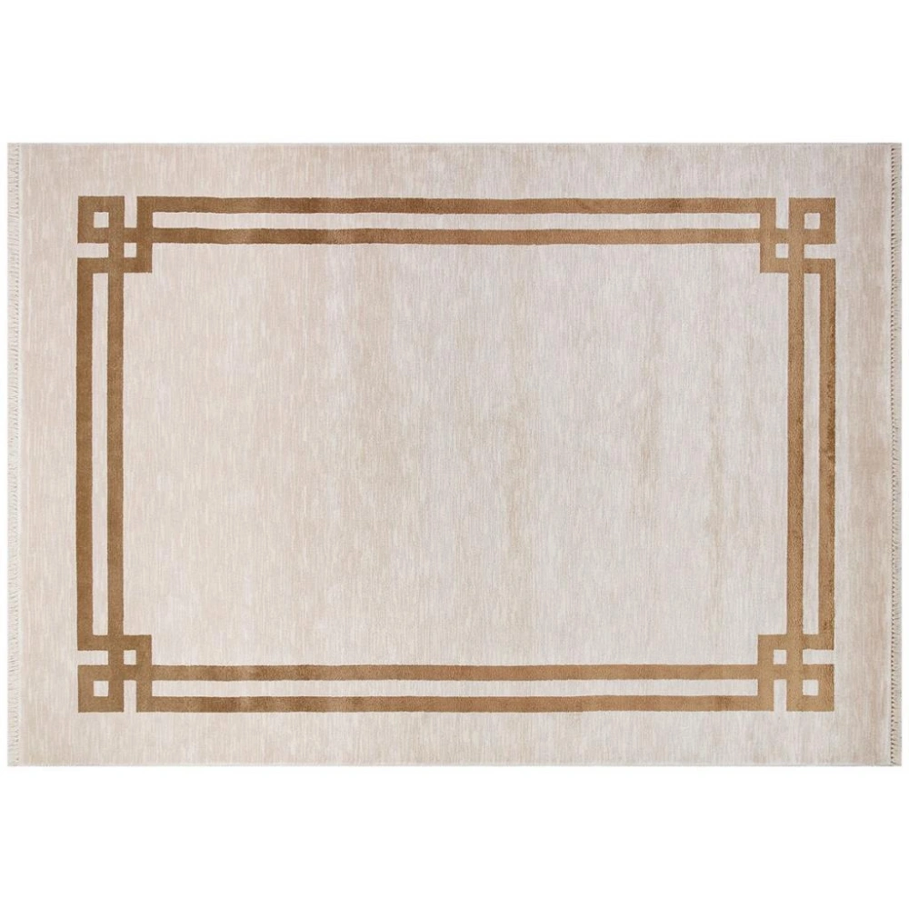 Hoom Rugs York 201 Gold Çerçeveli Modern Salon Halısı