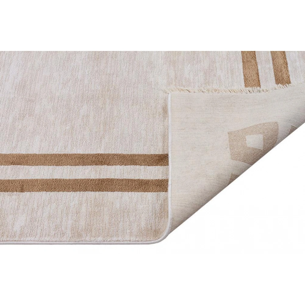 Hoom Rugs York 201 Gold Çerçeveli Modern Salon Halısı