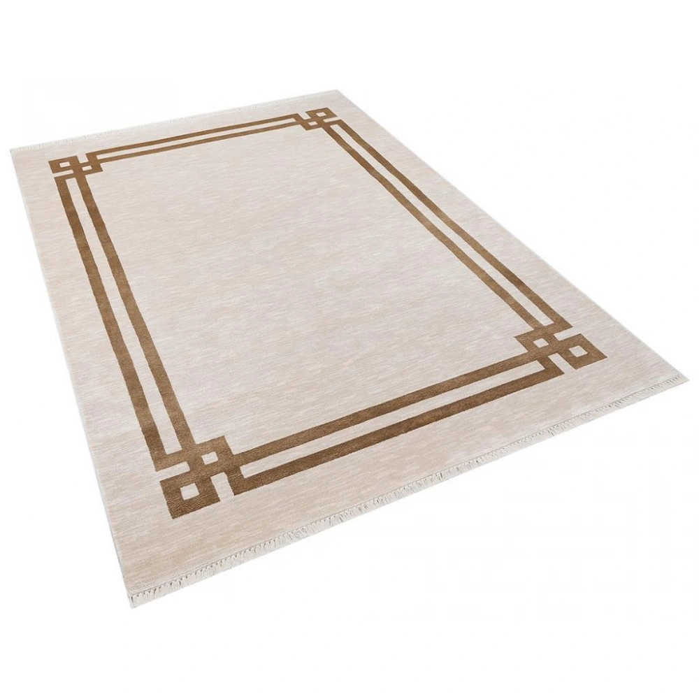 Hoom Rugs York 201 Gold Çerçeveli Modern Salon Halısı