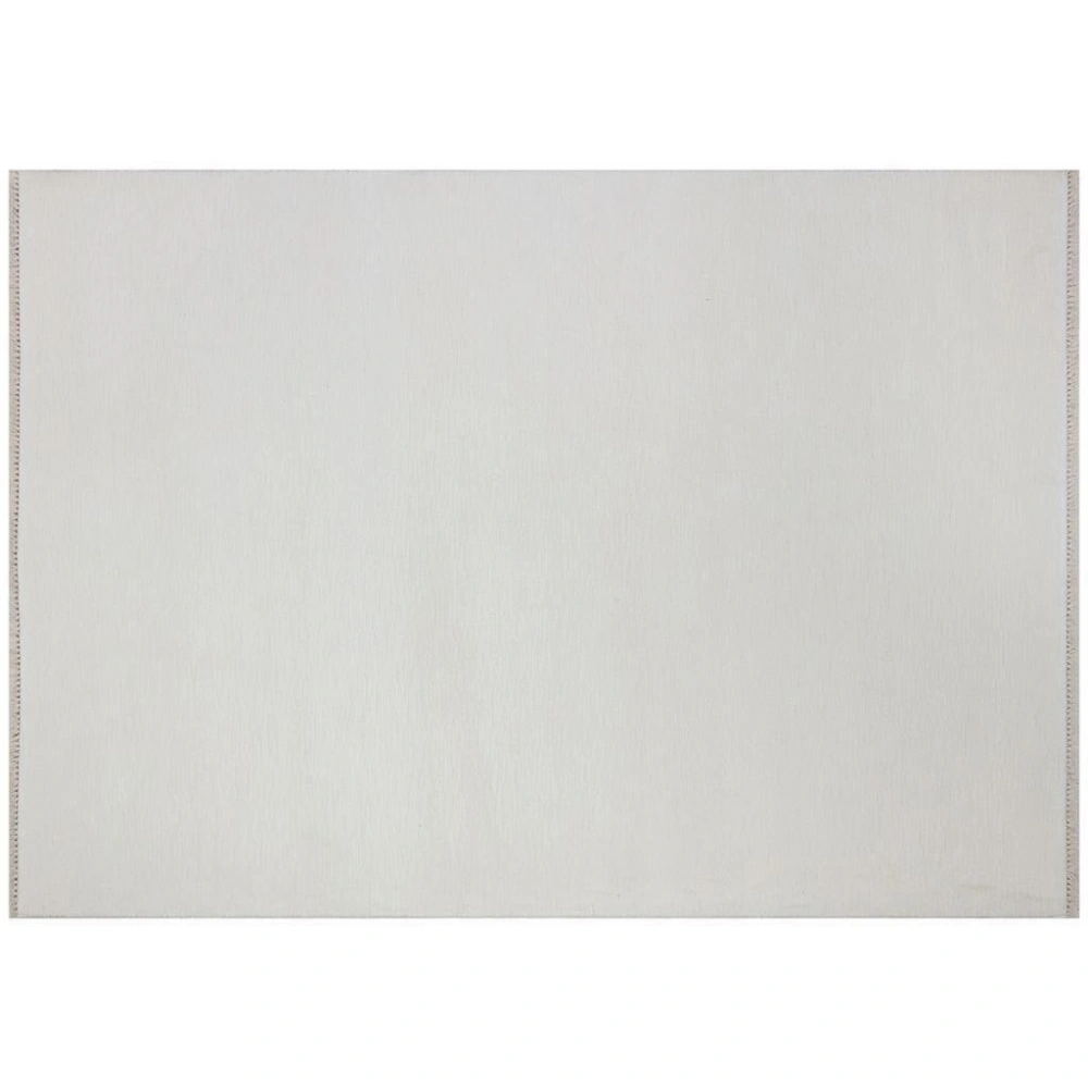 Hoom Rugs York 202 Beyaz Tek Renk Desensiz Modern Salon Halısı