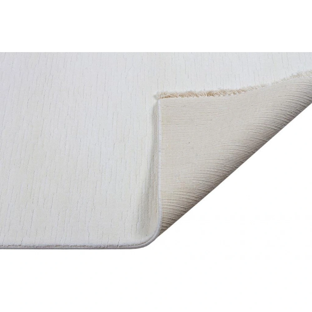 Hoom Rugs York 202 Beyaz Tek Renk Desensiz Modern Salon Halısı