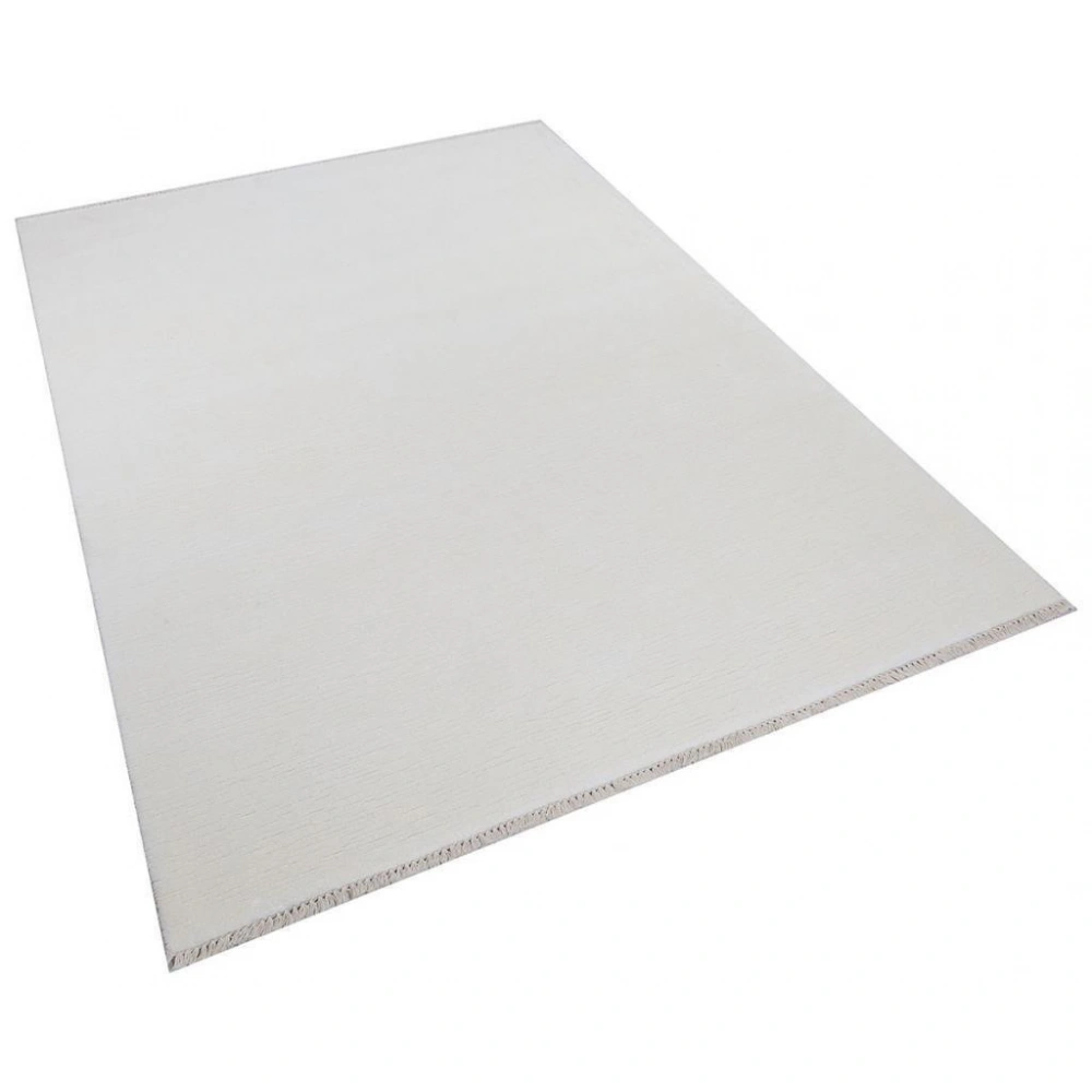 Hoom Rugs York 202 Beyaz Tek Renk Desensiz Modern Salon Halısı